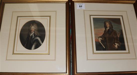 George Perfect Harding (c.1780-1850) Portraits of Henry Sidney, Earl of Romney and John Grayden, Vice Admiral of the Red largest 6.25 x